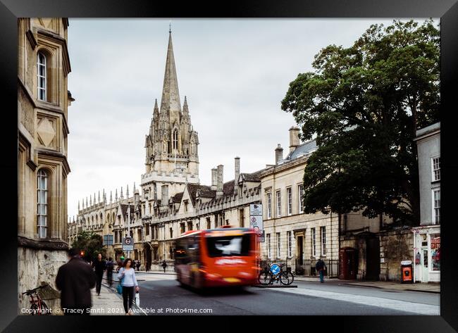 High Street Oxford City Framed Print by Tracey Smith