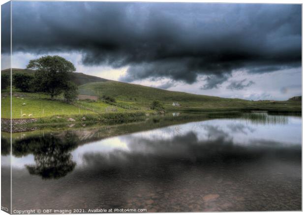 Applesross Loch Croft Reflection Drama Scotland Canvas Print by OBT imaging