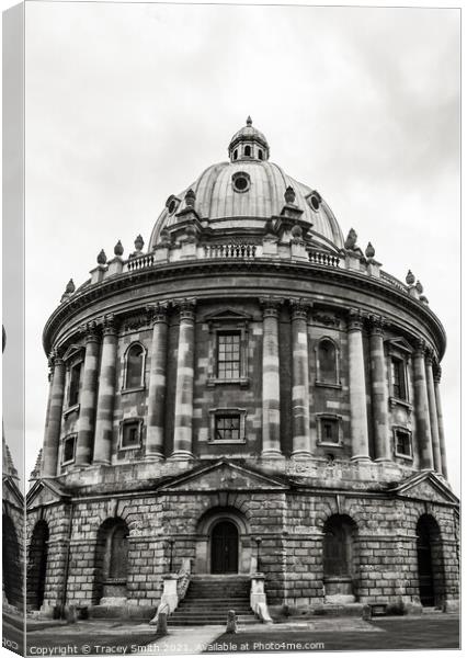 Radcliffe Camera - Oxford Mono  Canvas Print by Tracey Smith