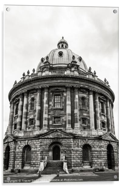Radcliffe Camera - Oxford Mono  Acrylic by Tracey Smith