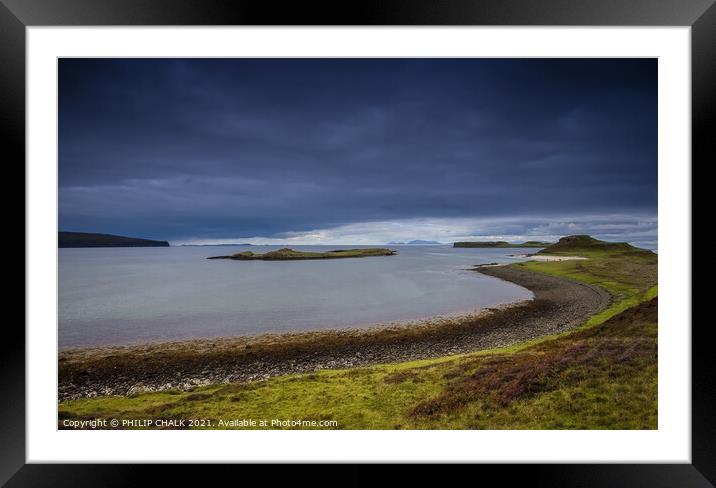 Coral beach on the Isle of Skye Scotland 134 Framed Mounted Print by PHILIP CHALK