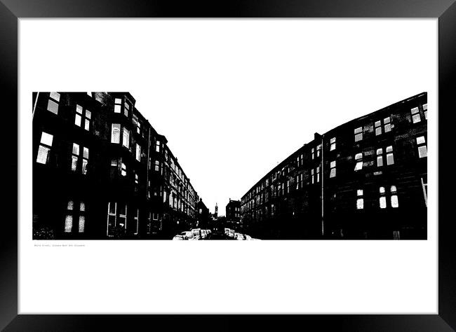 White Street (Glasgow West End) Framed Print by Michael Angus