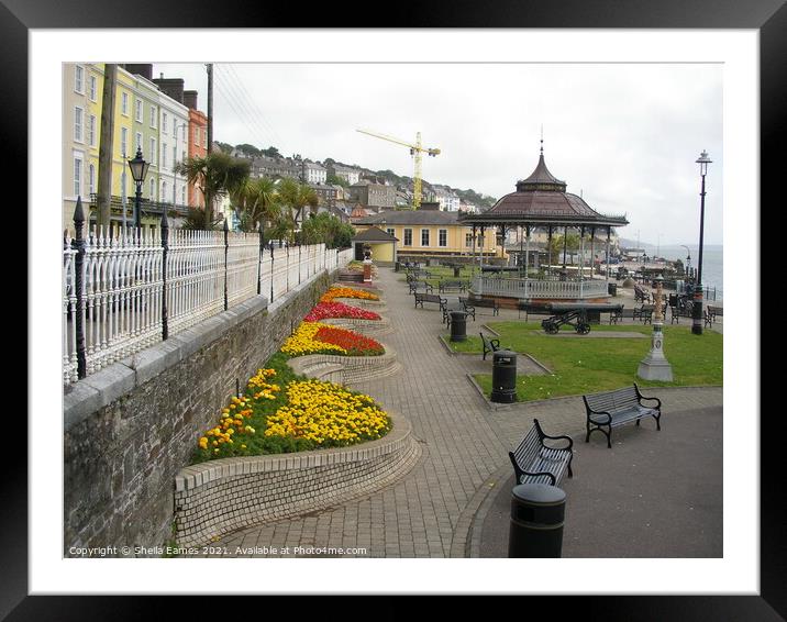 Cobh Seafront and Bandstand Framed Mounted Print by Sheila Eames