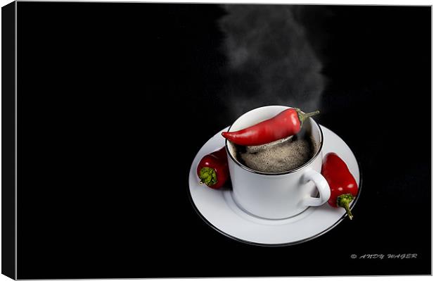 Hot Coffee Canvas Print by Andy Wager