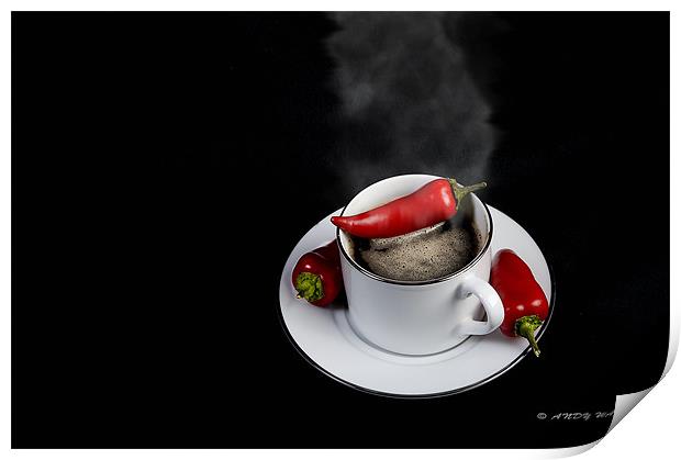 Hot Coffee Print by Andy Wager