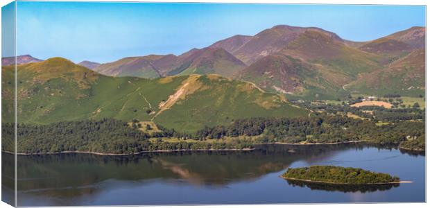 Across Derwentwater to Catbells Canvas Print by Roger Green