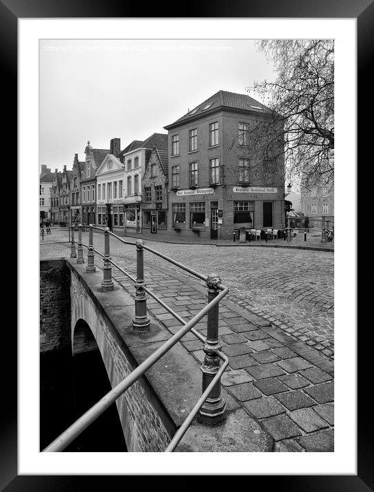 In Bruges, Belgium. Framed Mounted Print by Jason Connolly