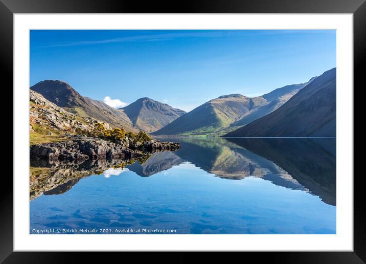 Wast Water Reflections Framed Mounted Print by Patrick Metcalfe