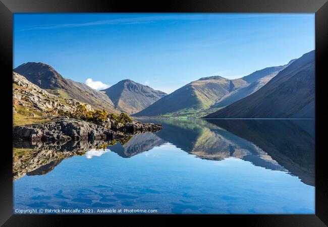 Wast Water Reflections Framed Print by Patrick Metcalfe