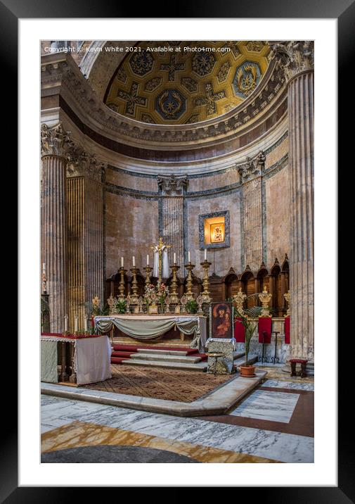 Alter of the Pantheon Framed Mounted Print by Kevin White