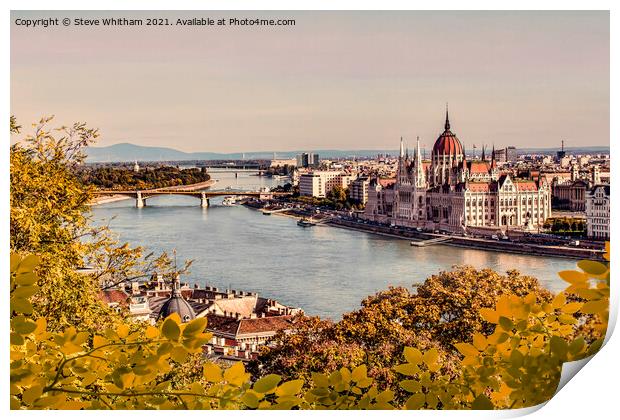 Danube View, Budapest. Print by Steve Whitham