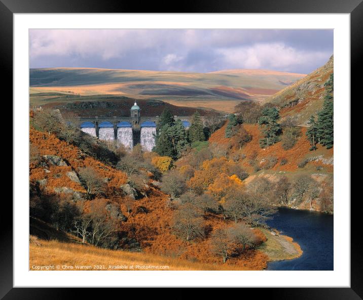 Autumn in the Elan Valley  Framed Mounted Print by Chris Warren