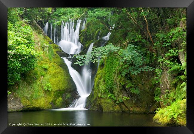 Furnace Falls Ceredigion Wales Framed Print by Chris Warren