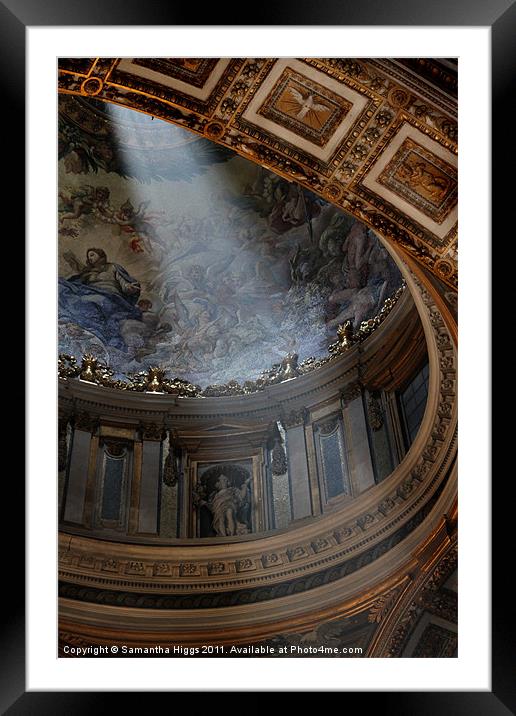 The Light in St Peter's Framed Mounted Print by Samantha Higgs