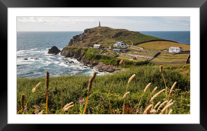 Priests Cove and Cape Cornwall Framed Mounted Print by Brian Pierce