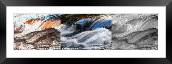 Waterfall trinity Framed Mounted Print by Rory Hailes