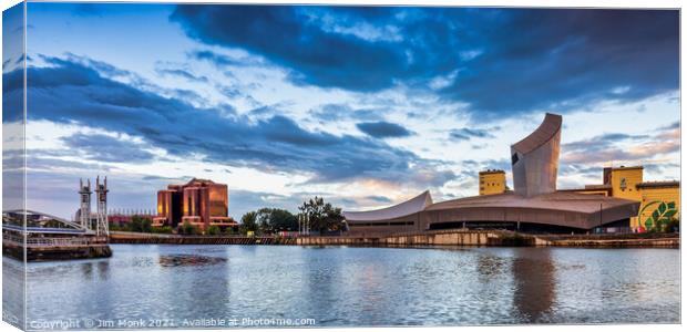 Imperial War Museum, Salford Quays Canvas Print by Jim Monk