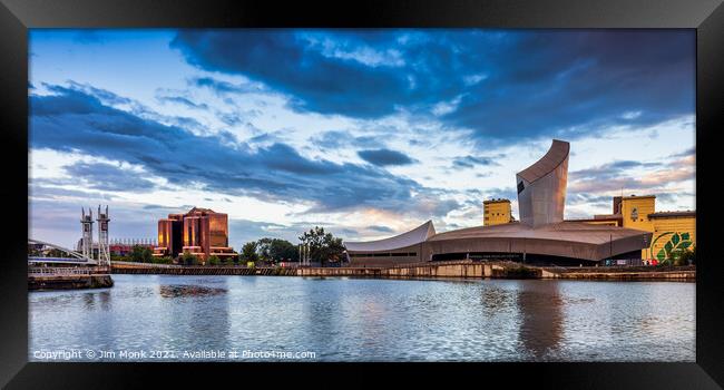 Imperial War Museum, Salford Quays Framed Print by Jim Monk