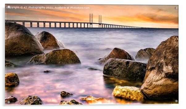 Uniting Sweden and Denmark: The Oresund Bridge Acrylic by K7 Photography
