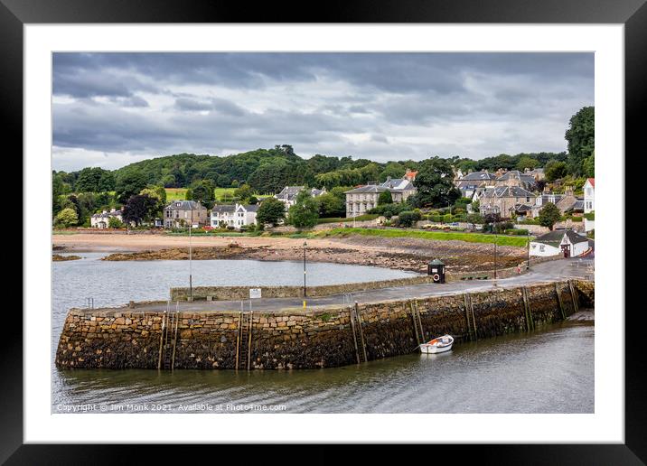 Aberdour Harbour Framed Mounted Print by Jim Monk