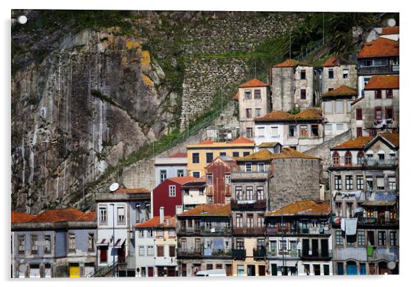 Houses of Porto Acrylic by Artur Bogacki