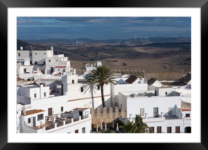 Vejer de la Frontera in Southern Spain Framed Mounted Print by Piers Thompson