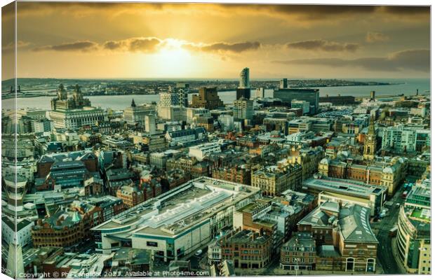 Liverpool by air Canvas Print by Phil Longfoot