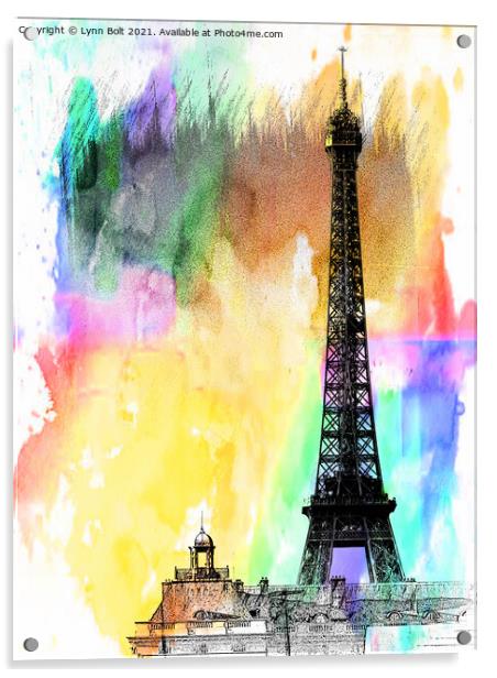 Eiffel Tower Paris Acrylic by Lynn Bolt