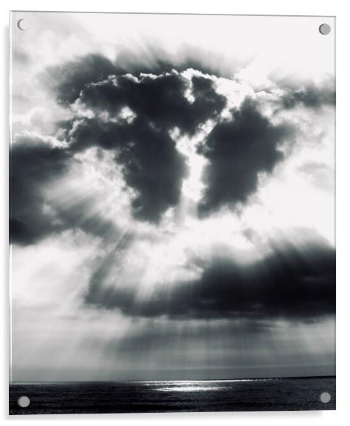 atlantic sky burst Acrylic by Simon Johnson