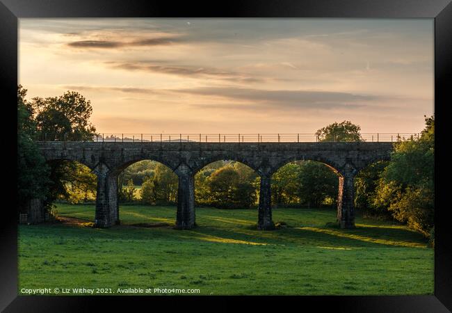 Capernwray Viaduct Framed Print by Liz Withey