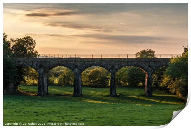 Capernwray Viaduct Print by Liz Withey