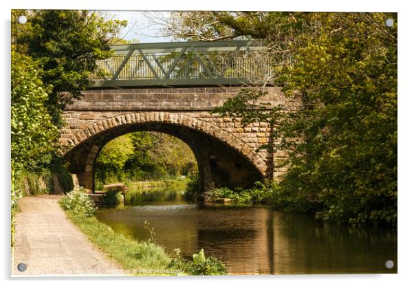Green Bridge, Carnforth Acrylic by Liz Withey