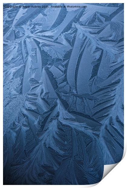 Ice Pattern Print by Roger Aubrey