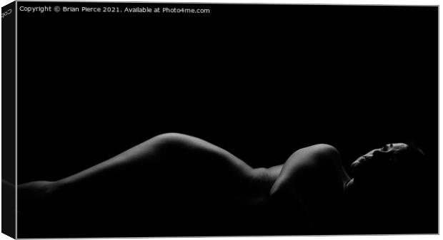 Reclining Nude Canvas Print by Brian Pierce