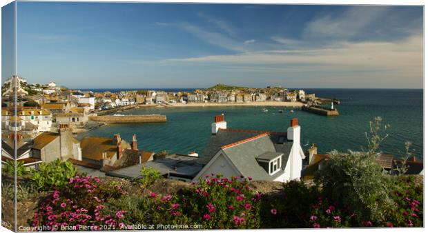 St Ives Panorama Canvas Print by Brian Pierce