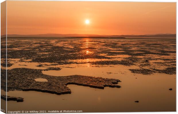 Morecambe Bay Canvas Print by Liz Withey