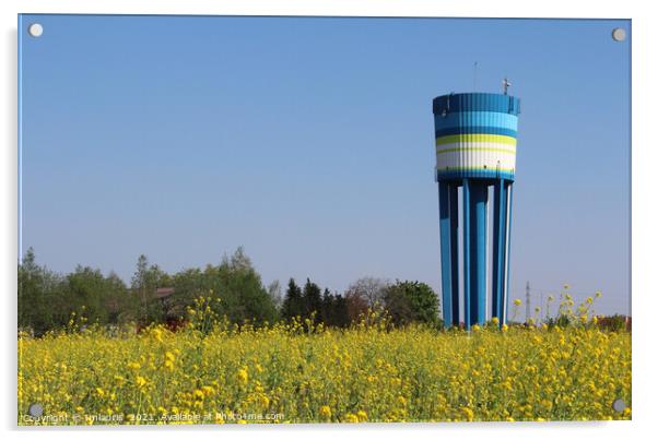 Water Tower Landmark, Lebbeke, Belgium Acrylic by Imladris 