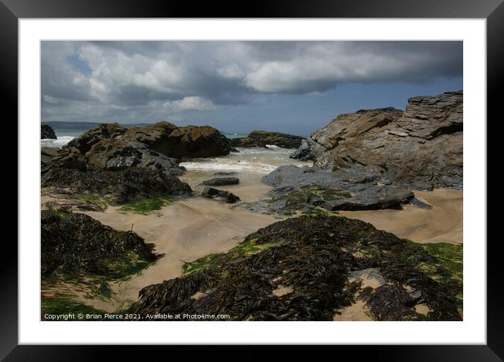 Roccky Beach, Hayle/Gwithian, Cornwall Framed Mounted Print by Brian Pierce