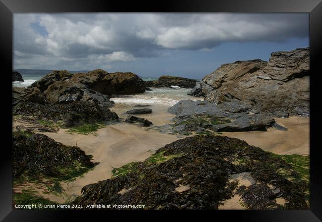 Roccky Beach, Hayle/Gwithian, Cornwall Framed Print by Brian Pierce