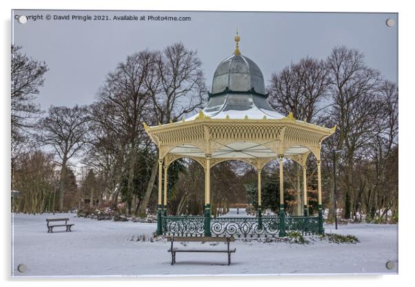Newcastle Exhibition Park Bandstand Acrylic by David Pringle