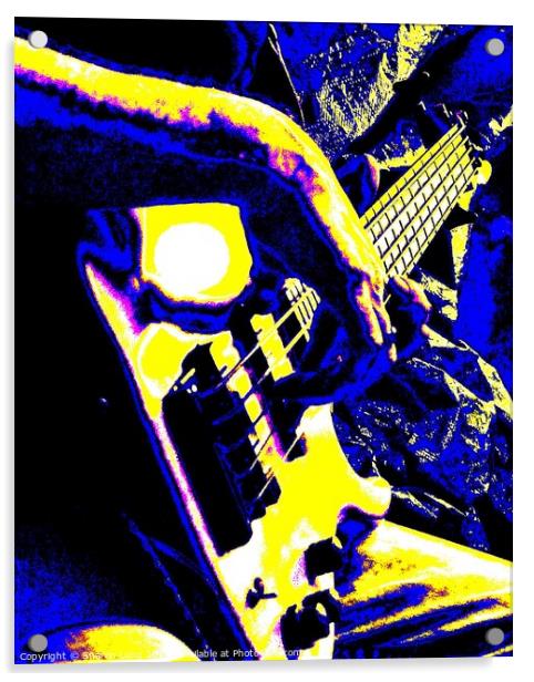 Guitar Art Wirral Music Acrylic by Photography by Sharon Long 