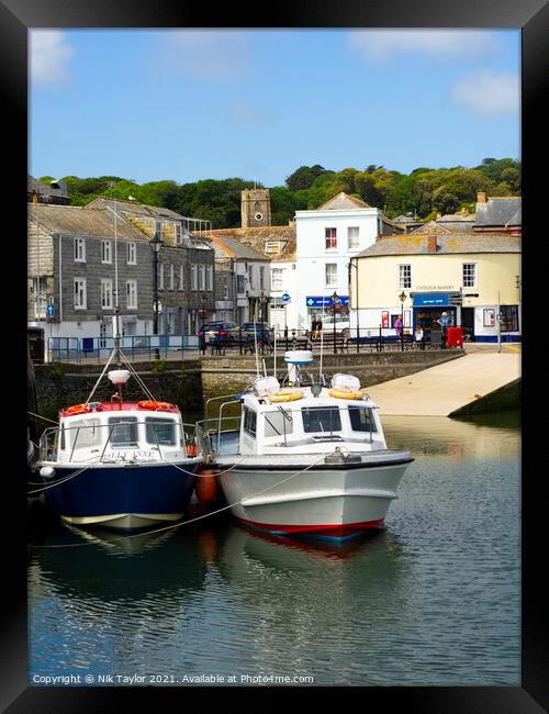 Padstow Harbour, Framed Print by Nik Taylor