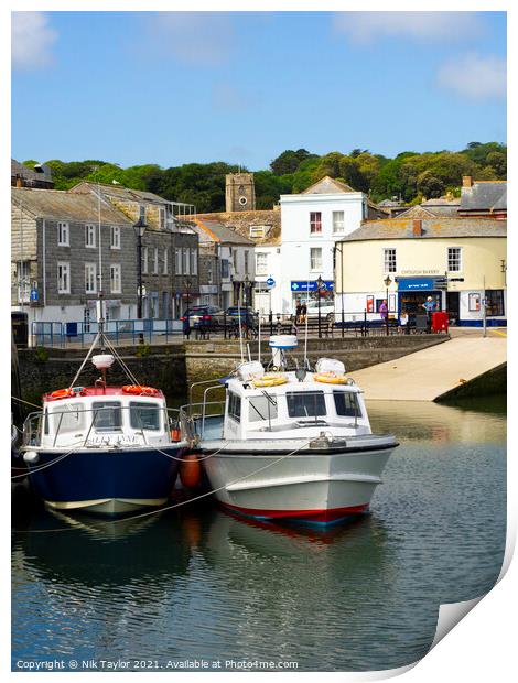 Padstow Harbour, Print by Nik Taylor