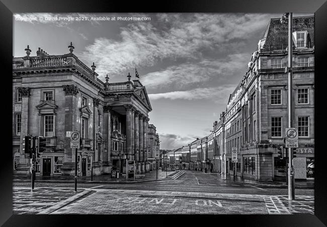Grey Street Newcastle Framed Print by David Pringle