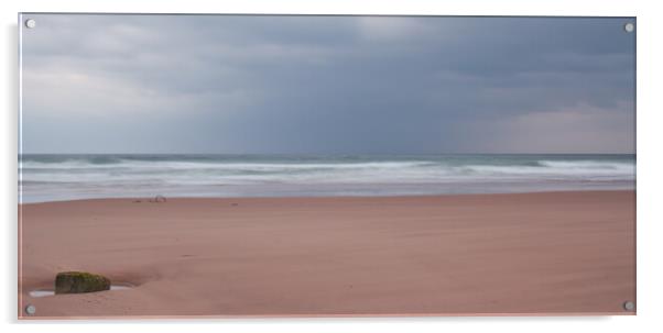 Lossiemouth Beach Acrylic by Christopher Stores