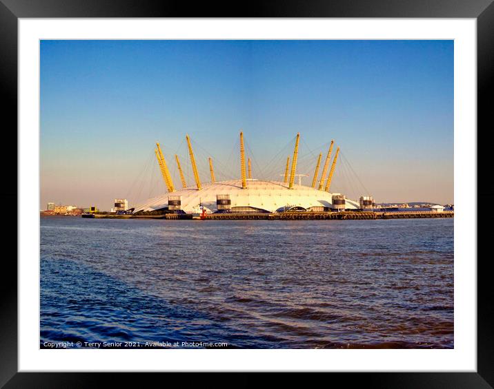 O2 (Millenium Dome) Framed Mounted Print by Terry Senior