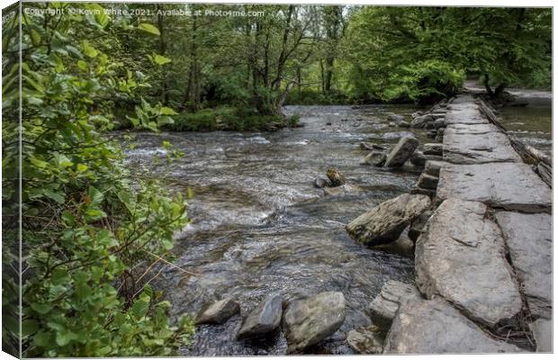 Tarr Steps Canvas Print by Kevin White