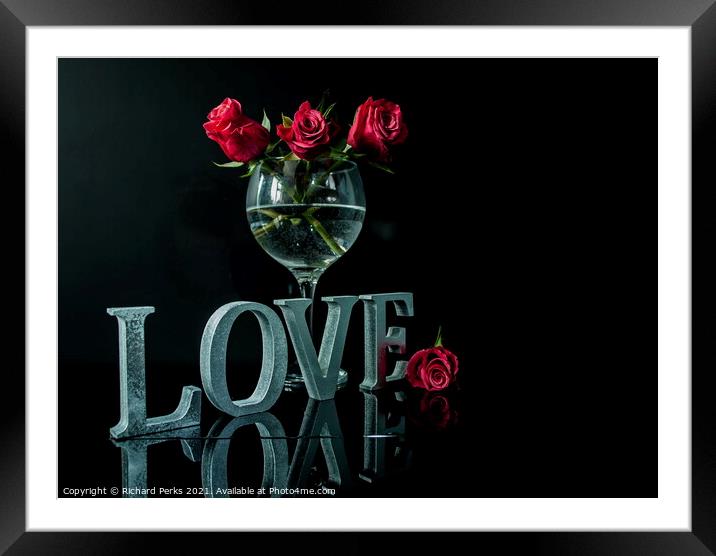 Reflections of Love Framed Mounted Print by Richard Perks