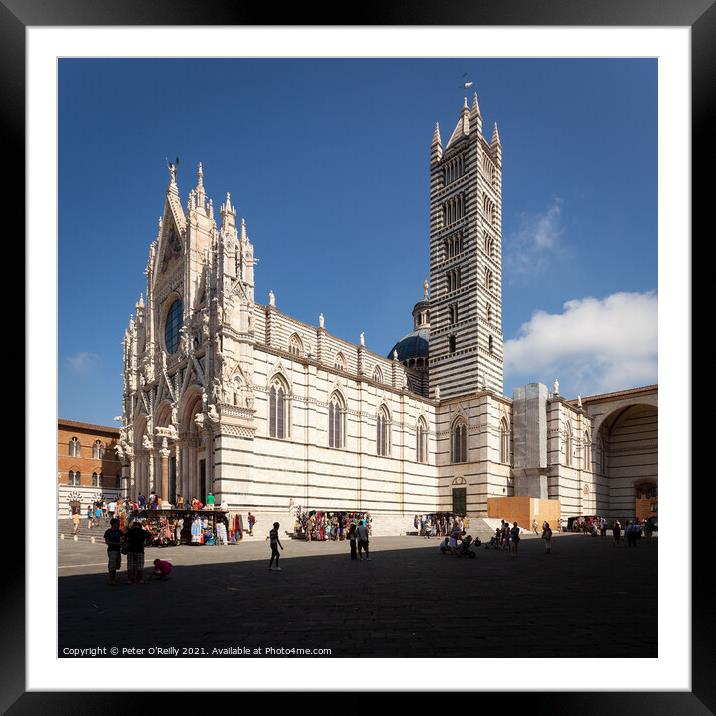 Santa Maria della Scala, Siena, Italy Framed Mounted Print by Peter O'Reilly