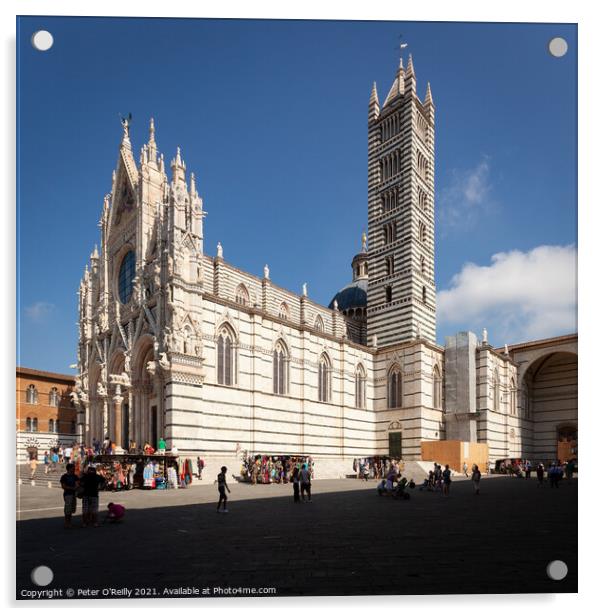 Santa Maria della Scala, Siena, Italy Acrylic by Peter O'Reilly